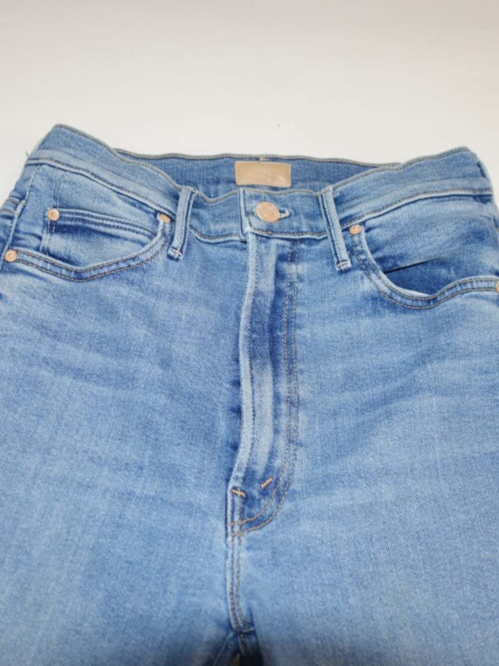 Mother Women's Swooner Rascal Ankle Jeans Size 28 High Rise Let's Trip Wash USA - Picture 2 of 8